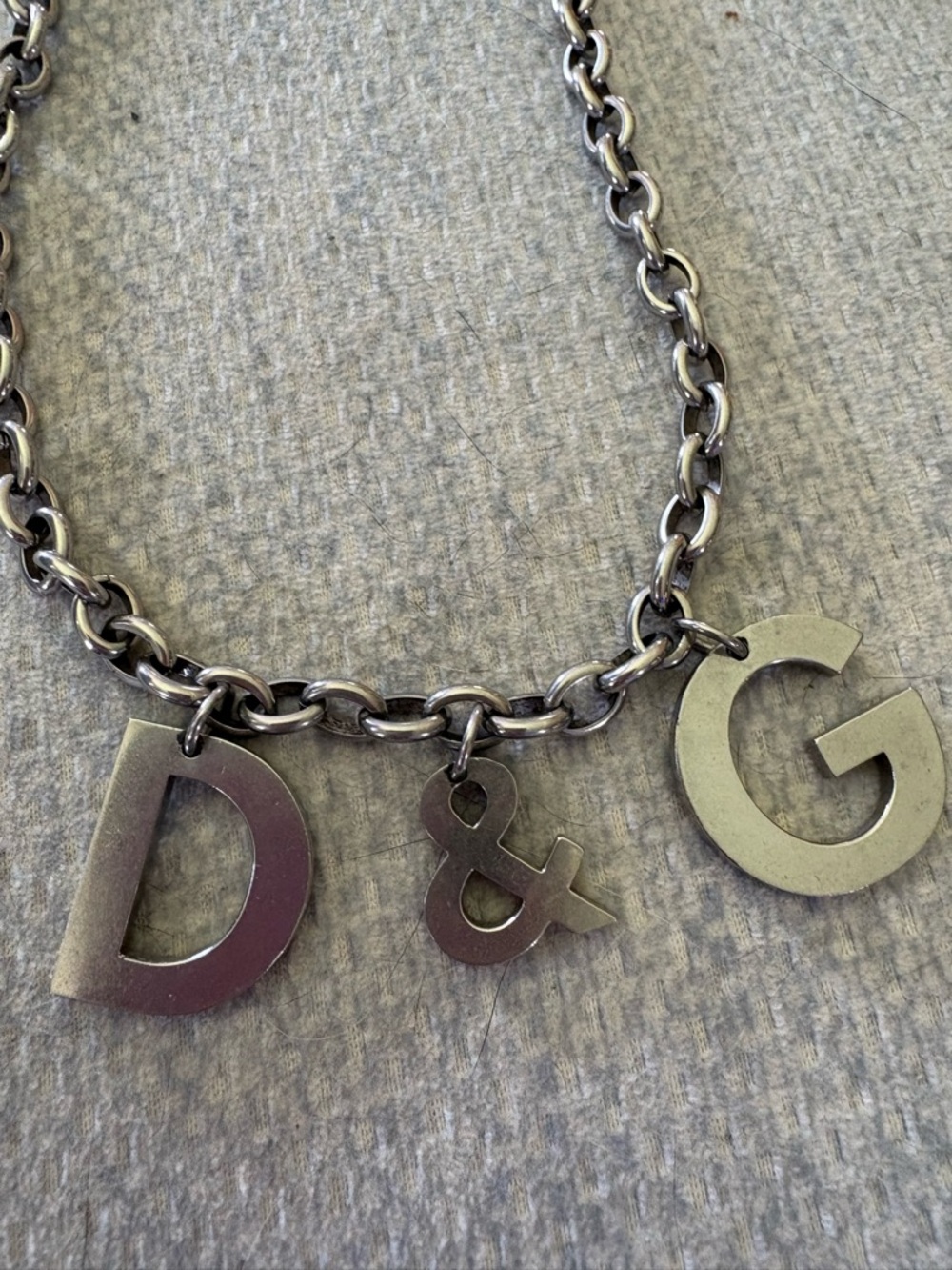 Dolce & Gabbana Silver-Tone D&G Toggle Chain Necklace - Picture 2 of 6